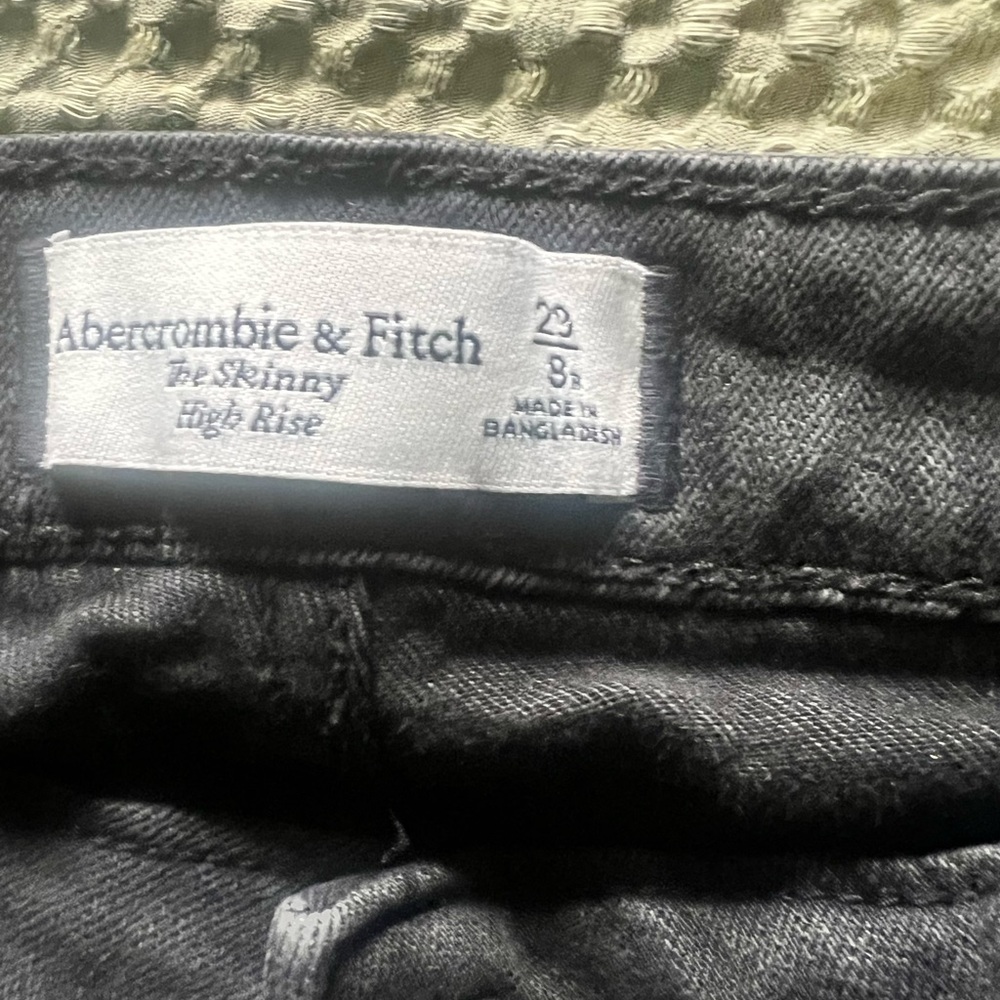 Abercrombie & Fitch Dark Gray High Rise Jeans